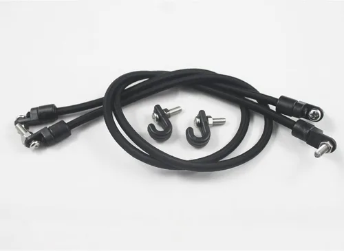 Vista 4 de Kit de soporte de paleta elástica para kayak y canoa, accesorio de aparejo de kayak (paquete de 2) con tornillos