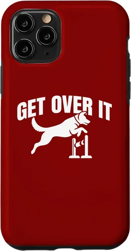 Vista 10 de iPhone 15 Dog Agility Handler - Get Over It - Bar Jumping Dog Agility Case