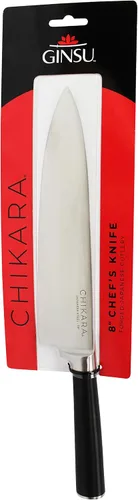 Vista 4 de GINSU Chikara Series - Cuchillo de chef forjado de 8 pulgadas, cuchillo de cocina de acero inoxidable 420J de alta calidad