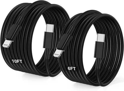 Vista 15 de Cable USB C a Lightning de 3/3 pies [certificado Apple MFi], cable tipo C a Lightning trenzado de nailon trenzado, cable de carga USBC a Lightning