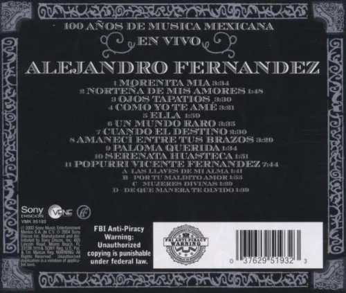 Vista 2 de En Vivo 100 Años de Musica Mexicana