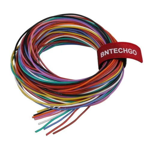 Vista 14 de Cable de batería de silicón de BNTECHGO, calibre 16 AWG, ultraflexible, resistente a temperaturas de 200 °C, 252 hilos de cobre estañado trenzado