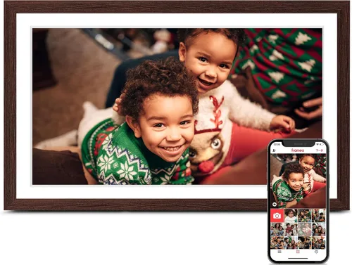 Vista 14 de Frameo Digital Frame WiFi, 15.6 inch Digital Picture Frame Large Display