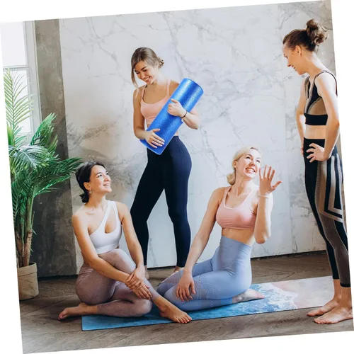 Vista 4 de KOMBIUDA Rodillo de yoga de espuma de alta densidad para relajación muscular y terapia de fitness, columna ligera para masaje de tejido profundo