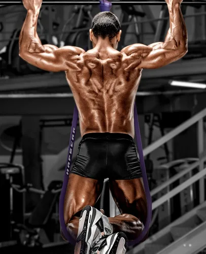 Vista 4 de HAPBEAR Pull Up Assistance Bands - Pull Up Bands - Resistance Bands - Exercise Bands Resistance Bands Set - Workout Bands for Working Out