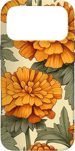 Vista 22 de Watercolor Marigold Flower Case for iPhone 16