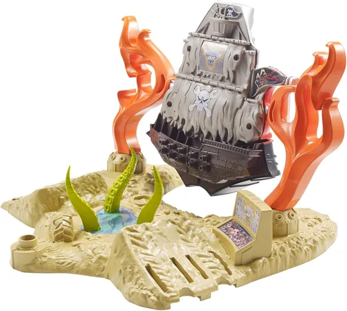 Vista 6 de Hot Wheels Splash Rides, Monster Jam Pirate Takedown - Juego de juego