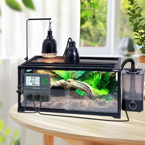 Vista 6 de Controlador de temperatura y humedad de doble sonda, sensores independientes para control preciso de temperatura y humedad, compatible