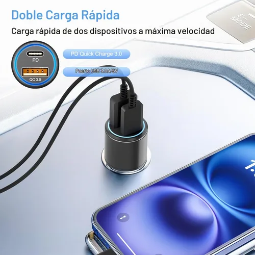 Vista 5 de Cargador súper rápido tipo C, cargador de pared USB C de 25W PD USB C