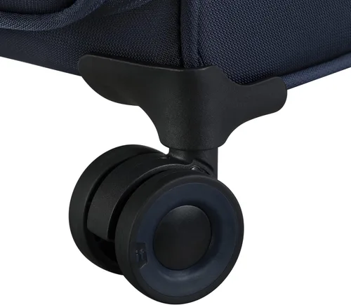 Vista 3 de it luggage Precursor - Juego de 3 ruedas giratorias expansibles de 8 ruedas a cuadros Softside, Gris con azul, It Luggage Precursor - Juego de 3