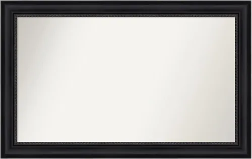 Vista 403 de Amanti Art Espejo personalizado, espejo de baño negro Astor, espejo de pared o espejo de tocador de baño sobre el fregadero (25 x 25 pulgadas)