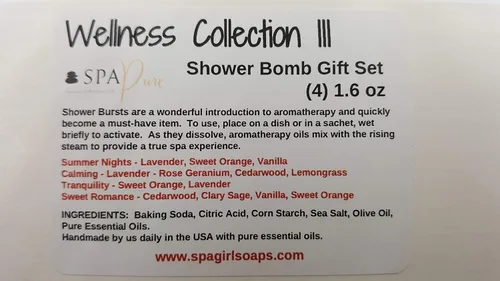 Vista 3 de SPA PURE Wellness Collection III Aromaterapia - Bombas de ducha efervescentes por Spa Pure Naturals