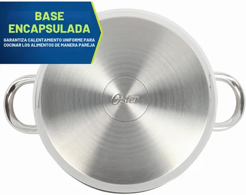 Vista 5 de Oster Sangerfield - Juego de utensilios de cocina de acero inoxidable de 12 piezas con herramientas de cocina, ollas y sartenes antiadherentes