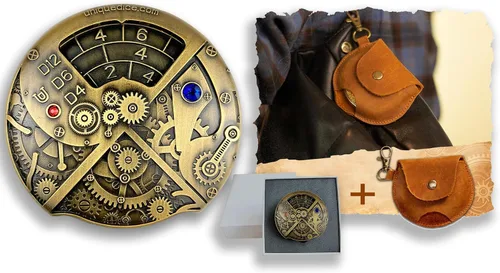 Vista 17 de Juego de dados de ruleta único 7 en 1 de metal DND para juegos de rol de mesa, dados giratorios para juegos de rol, juegos de dados DND equilibrados