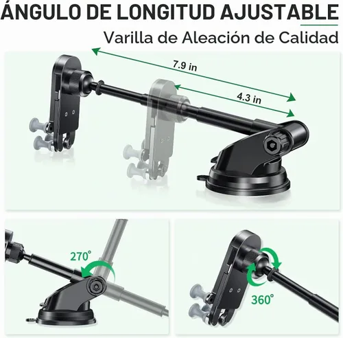 Vista 4 de Z Fold 7 Accesorios de montaje para automóvil, vinculación por negro-D
