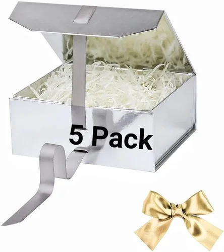 Vista 38 de GoooodGift Caja de regalo grande azul, 1 paquete de 13.5 x 11 x 5.3 pulgadas, caja de regalo de lujo para regalos con tapa de cierre magnético