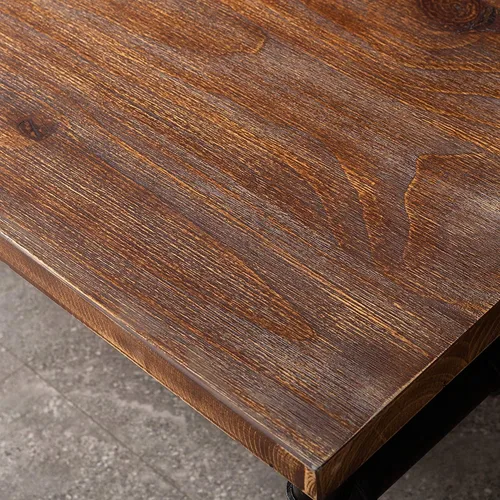Vista 5 de Juego de mesa de bar y taburete de bar de 5 piezas, industrial rectangular, para comedor, pub, bar, escritorio y encimera de cocina, taburete