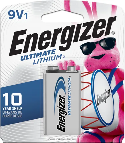 Vista 9 de Energizer Ultimate Lithium 9V Baterías (1 Paquete), Baterías de litio de 9 V