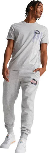 Vista 6 de PUMA Camiseta estampada para hombre 3, Negro