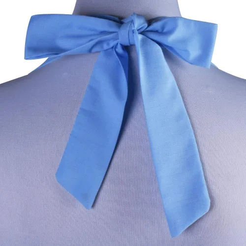 Vista 3 de Love Potato Bonito delantal retro de diseño único para mujeres y niñas con bolsillo elegante para cocinar cocina, color azul