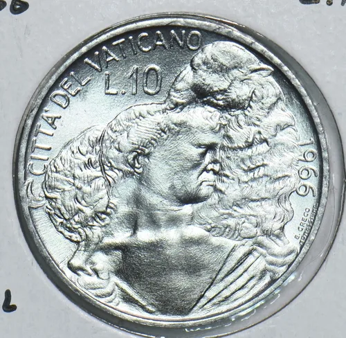 Vista 3 de Moneda Coleccionable Vaticano 1966 10 Lire 299104