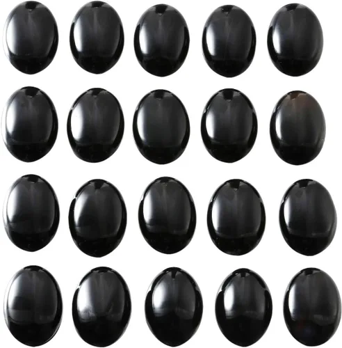 Vista 15 de mookaitedecor 12pcs Oval Cabujón Piedra Preciosa CAB Flatback Stone para la fabricación de joyas