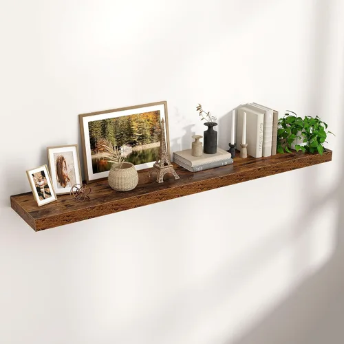 Vista 27 de Estantes flotantes cuadrados para pared de 8 pulgadas de ancho x 8 pulgadas de profundidad x 1.2 pulgadas de alto, pequeños estantes de pared