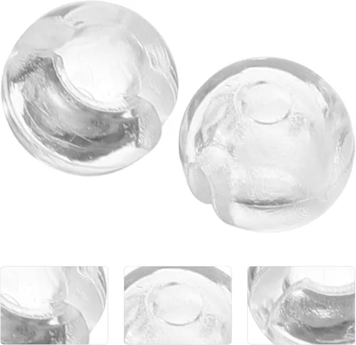 Vista 4 de Luxshiny 12 unidades de tope de cadena transparente con cuentas, persianas enrollables para control de ciegas, bola de bloqueo para persianas