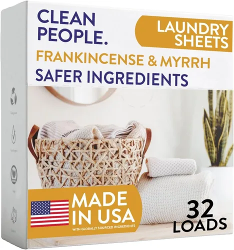 Vista 16 de The Clean People Hojas de detergente para ropa – Jabón de lavandería – Ultra concentrado, embalaje reciclable, combate las manchas – Mañana