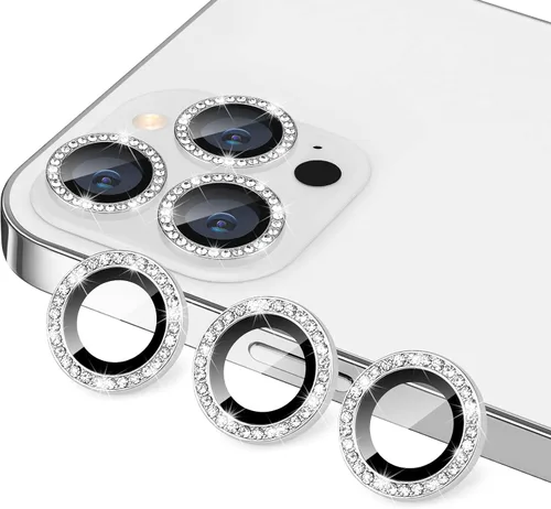 Vista 85 de Compatible con iPhone 13 Pro para iPhone 13 Pro Max, protector de lente de cámara antiarañazos, vidrio templado 9H, protector de cámara de metal a