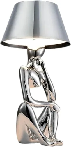 Vista 8 de Thinker Lamp Collection, lámpara de mesa inalámbrica, recargable, funciona con pilas, lámpara de escritorio, control táctil, portátil, LED, mesita