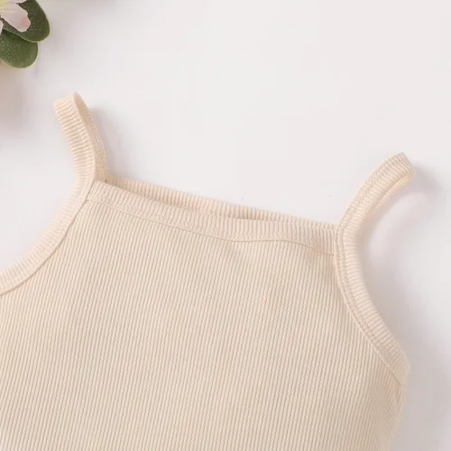 Vista 3 de OPAWO Onsies sin mangas para bebé niña, paquete de 3 mamelucos para recién nacidos, tirantes delgados, camiseta interior de verano para bebé de 0 a