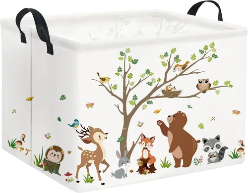 Vista 48 de Cesta rectangular de almacenamiento para bebés y niños, para el hogar, cocina, niñas, lindo contenedor de almacenamiento de juguetes, organizador