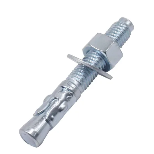 Vista 18 de Anclaje de cuña de 1/2" x 2-3/4", solo para cemento y hormigón, tornillos de acero al carbono galvanizados y pernos de retraso (10 unidades)