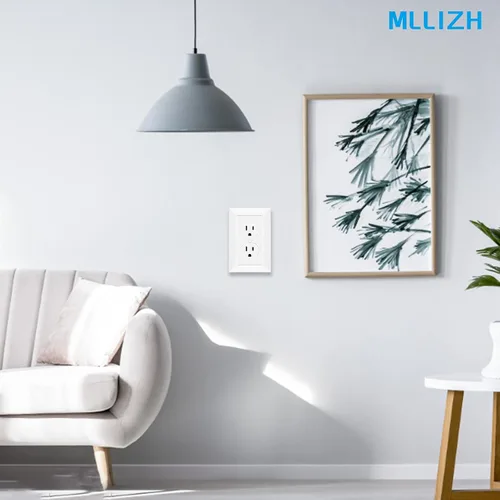 Vista 5 de Placa Decorativa Moderna para Pared con Diseño de Veta de Madera Retro, Cubierta de Interruptor, Cubierta de Tomacorriente para Interruptor de Luz
