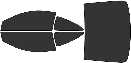 Vista 8 de Rvinyl Kit de tinte de ventana compatible con Honda Accord 2003-2007 (Coupe) - Kit de precorte trasero - 5%