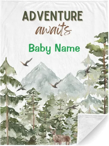 Vista 10 de Manta de bebé personalizada para niños y niñas, manta de bebé personalizada con nombre, regalos personalizados para baby shower, mantas recibidoras
