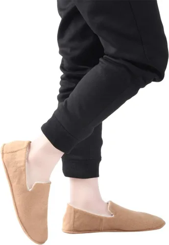 Vista 5 de Inicio Zapatillas de hombre Zapatillas Casual de lana mocasín Zapatillas de interior antideslizante Zapatos de casa