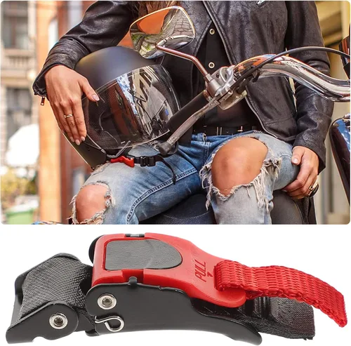 Vista 4 de iplusmile Kit de hebilla de correa de barbilla de liberación rápida para casco de motocicleta, reemplazo de hebilla de casco de metal para ajuste