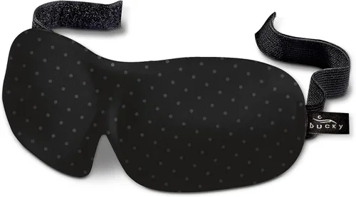 Vista 12 de Bucky 40 Blinks Máscara de Ojos Sin Presión para Viajes y Sueño, Blue Atlas, Talla Única