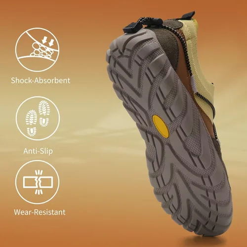 Vista 5 de WateLves Zapatos de agua para hombre y mujer, zapatos deportivos descalzos para correr, caminar, senderismo, escalada