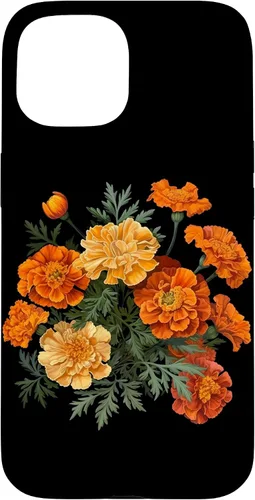 Vista 6 de Funda para iPhone 17 con diseño de flores de caléndula del mes de nacimiento
