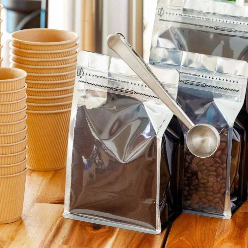 Vista 3 de Restaurantware Restpresso 1 cucharada de café cucharada 1 cuchara de café multifunción – Clip integrado para medir café molido, granos de café
