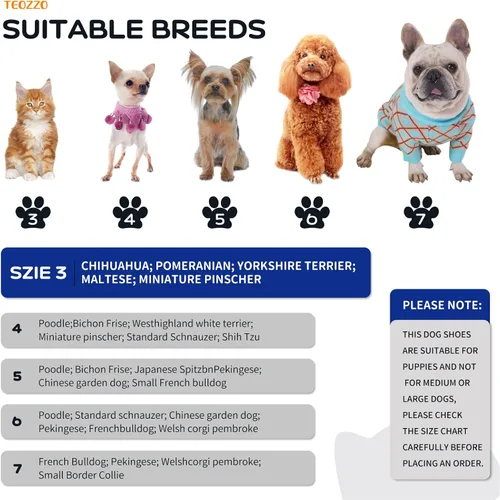 Vista 3 de Botas para Perro Botas de Nieve para Perro para Perros de Invierno Botas y Protector de Patas Botines Cálidos para Cachorro con Tira Reflectante