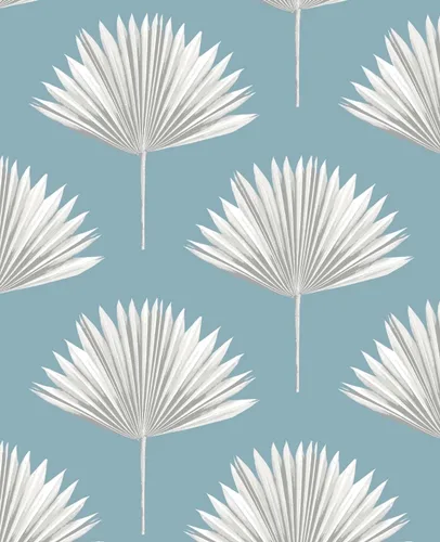 Vista 11 de NextWall Papel tapiz tropical para despegar y pegar de palmera (brote verde)
