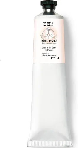 Vista 18 de Pintura al óleo profesional que brilla en la oscuridad Artista Pintura al óleo luminiscente fosforescente autoluminosa Glow Cubed