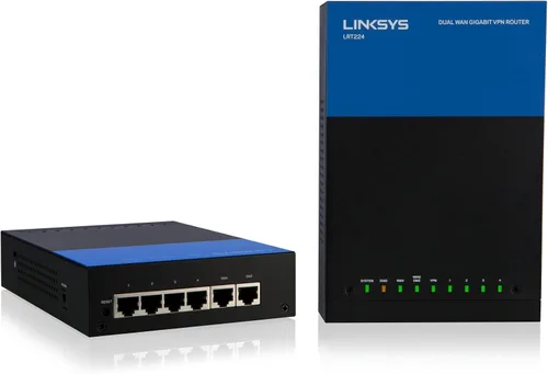 Vista 7 de Linksys Router VPN Gigabit WAN dual empresarial (LRT224)