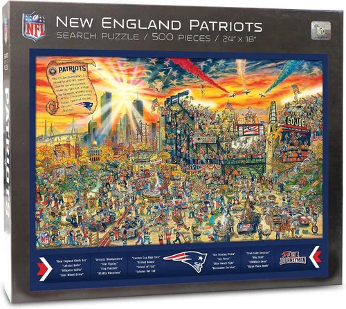 Vista 24 de YouTheFan NFL Joe Journeyman - Rompecabezas de equipo de 500 piezas de 18 x 24 pulgadas