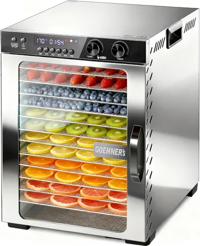 Vista 7 de Máquina deshidratadora de alimentos, 18 bandejas de acero 18 Tray
