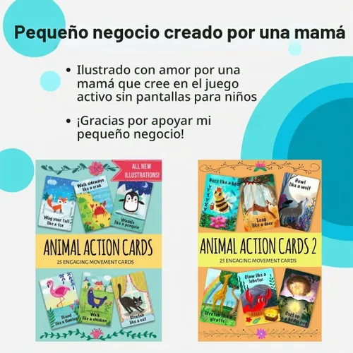 Vista 7 de Creative Mango Cartas de acción animal (Cartas de acción animal 1)